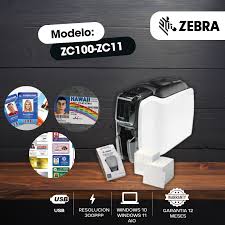 Impresora de Tarjetas Zebra ZC100 – Impresión Rápida y Segura para Credenciales Empresariales